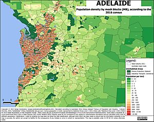 Adelaide density