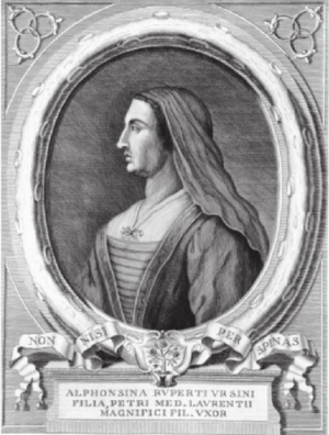 Alfonsina Orsini by Francesco Allegrini