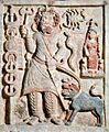 Ancient Parthian relief carving of the god Nergal from Hatra