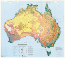 Australia Present Vegetation Map