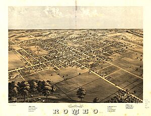 Bird's eye view of Romeo 1868. LOC 73693444