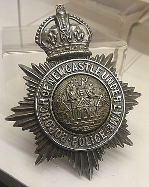 Borough of Newcastle-under-Lyme Police hat badge