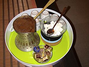 Bosnian coffee and Croatian Bajadera