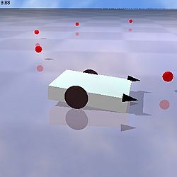 Braitenberg vehicle (simulation made with breve)