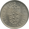 British shilling 1963 reverse