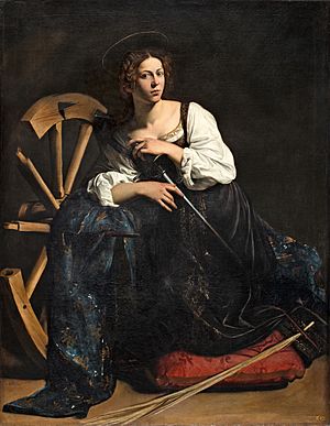 Caravaggio - Saint Catherine of Alexandria (post-restoration image).jpg