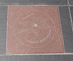 Donald Sutherland Star on Canada's Walk of Fame