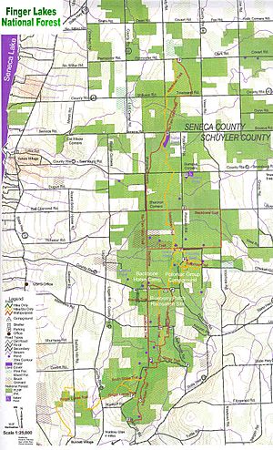 Finger Lakes National Forest Map