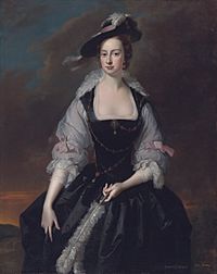 Frances Courtenay, wife of William Courtenay, 1st Viscount Courtenay by Thomas Hudson