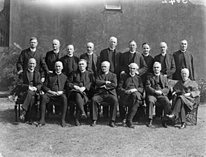 Group picture of clergy marking enthronement of anglican bishop of Cashel and Waterford, Ireland, 1931 (5871691459)