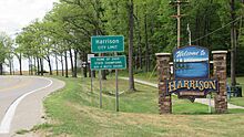 Harrison, MI welcome sign