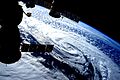 ISS-46 January 2016 United States blizzard seen from ISS