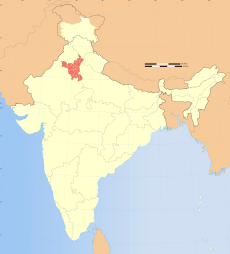 India Haryana locator map