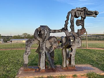 Iron Horse Sculpture