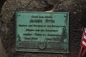 James-otis-plaque