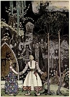 Kay Nielsen - East of the sun and west of the moon - soria moria castle - he took a long long farewell of the Princess