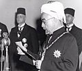 King Abdullah I of Jordan declaring independence, 25 May 1946