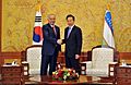 Korea-Uzbekistan summit in Seoul, Feb 2010 (4350010159)
