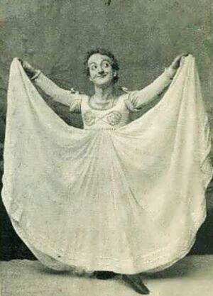 Little Tich in The Serpentine Dance