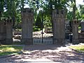 Lutheran cemetery in Konin - gate