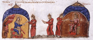 Mamun sends an envoy to Theophilos