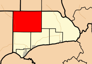 Location in Hardin County