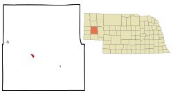 Location of Bridgeport, Nebraska