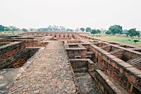 Nalanda Buddhist University Ruins, which flourished from 427 to 1197 CE, Nalanda, Bihar