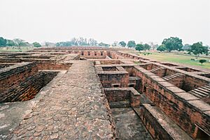 Nalanda Buddhist University Ruins, which flourished from 427 to 1197 CE, Nalanda, Bihar
