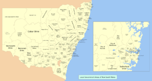 New South Wales Local Government Areas