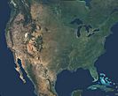 Northa America satellite globe 2