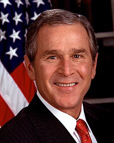 Official Portrait- President George Walker Bush, 43rd President of the United States, Republican - DPLA - 7482eac0e113bf03014d1686a3733f97