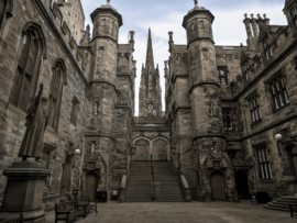 Old College Quad Colorized