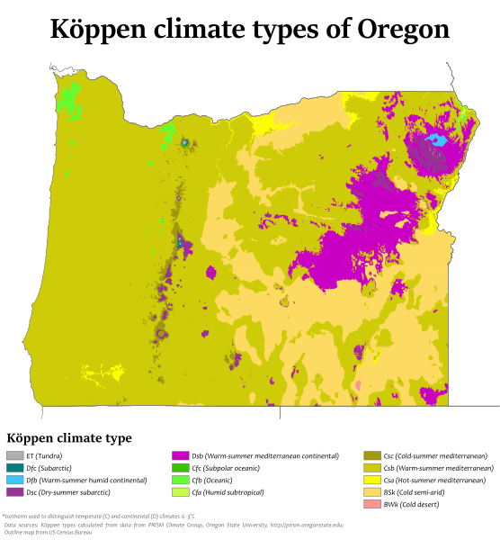 Oregon Köppen