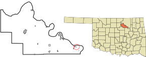 Location of Mule Barn, Oklahoma