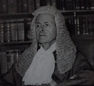 Photo of James John Skinner when Chief Justice of Malawi