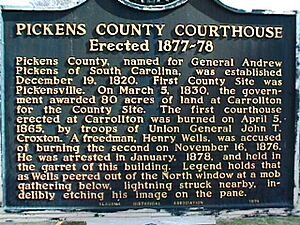 Pickens County Courthouse Sign