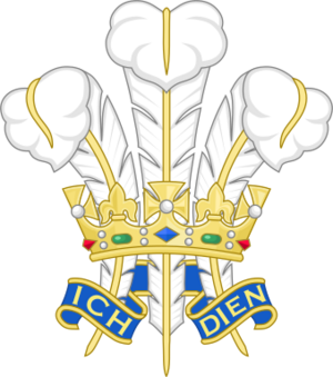 Prince of Wales' feathers Badge