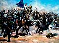 Qara Yusif Bey leading Qaraqoyunlu army against Shirvanshahs