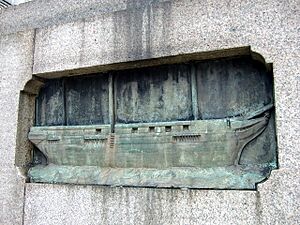 Richard Green's statue, eastern relief - geograph.org.uk - 863604