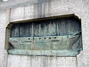 Richard Green's statue, eastern relief - geograph.org.uk - 863604
