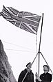 Rockall Union flag hoisted 1955