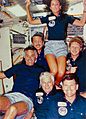 STS-41-D Crew Enjoying Space - GPN-2004-00024