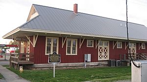 Southern Indiana Railroad Freighthouse in Seymour, southern side