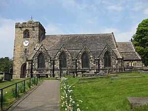 St Peter's Church Rawdon path 11 May 2017