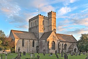 St Swithun's Church, Leonard Stanley, July 2020