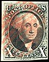 Stamp US 1847 10c