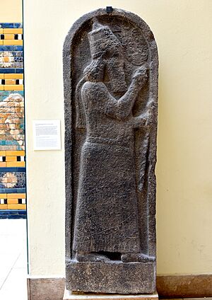 Stela of Sargon II from Cyprus, late 8th century BCE. Pergamon Museum