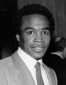 Sugar Ray Leonard, 1984 (cropped)