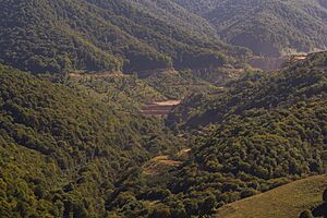 Teghut Mine - waste rock storage